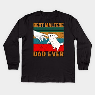 Best Maltese Dad Ever Kids Long Sleeve T-Shirt